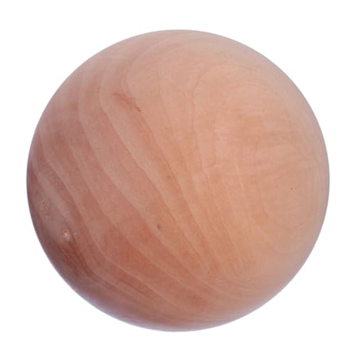 Holibanna Holzrunde Bastelball Unbehandelter Holzball für DIY Projekte zum Anmalen und Dekorieren für Bastelideen und Kreationen von Holibanna