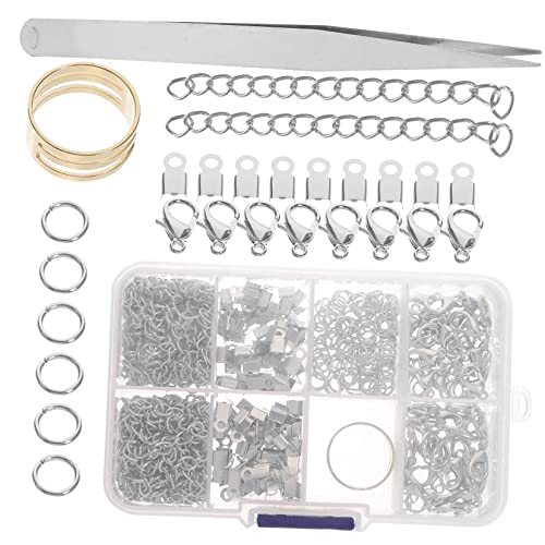 Holibanna Hummerverschlüsse DIY Schmuckzubehör mit Crimp Enden für Halsketten und Armbänder Vielseitig Einsetzbar Einfache Installation für Schmuckprojekte von Holibanna