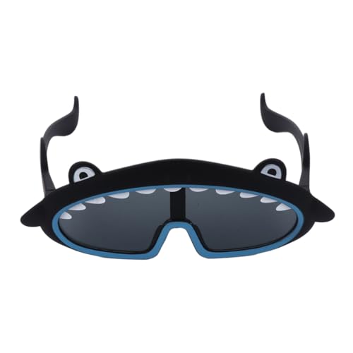 Holibanna Kinderparty Shark Form Brille Schwarz Lustige Fotorequisite Robustes Material Leicht Tragbar Kreative Tier Optik für Fasching Geburtstagsfeier und Familienfeier Einzigartiger von Holibanna