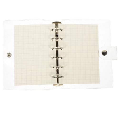 Holibanna Klares Notizbuch Wasserdichter Ringe Binder Transparentes Handbuch mit Blättern Kariert Schreibnotizbuch für Schule und Zuhause Holibanna Klares Notizbuch Wasserdichter Ringe Binder Transparentes Handbuch mit Blättern Kariert Schreibnotizbuch für Schule und Zuhause von Holibanna