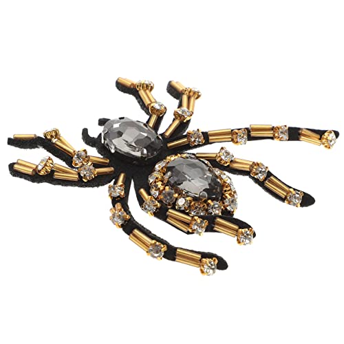 Holibanna Kleidung Applikation Spider Patch mit Strass für Diy für Hochzeitskleidung Schuhe und Taschen Bügelpatch zur Kleidungsgestaltung und Reparatur von Holibanna