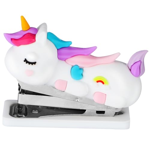 Holibanna Kompakter Mini Tacker Einhorn Cartoon Tragbarer Handlicher Hefter für Büro Schule und Zuhause Stabiles Heften Schreibzubehör für Schüler und Studenten Holibanna Kompakter Mini Tacker Einhorn Cartoon Tragbarer Handlicher Hefter für Büro Schule und Zuhause Stabiles Heften Schreibzubehör für Schüler und Studenten von Holibanna
