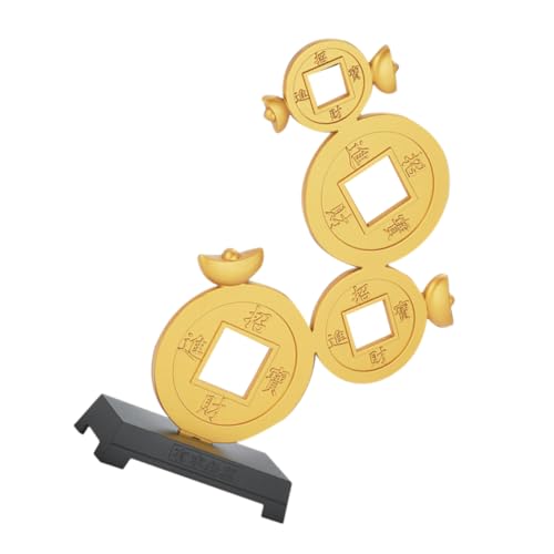 Holibanna Koppermünzen Dekoration Chinesisches Kupfermünzen Ornament für Schreibtisch Glücksbringer für Büro und Zuhause Kreative und Einzigartige Tischdeko von Holibanna