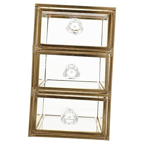 Holibanna Kosmetik Aufbewahrungsbox Stufige Transparente Schmuckschatulle Praktischer Organizer für Schminktisch und Schlafzimmer Platzsparend und Leicht für Schmuck und Kosmetik von Holibanna