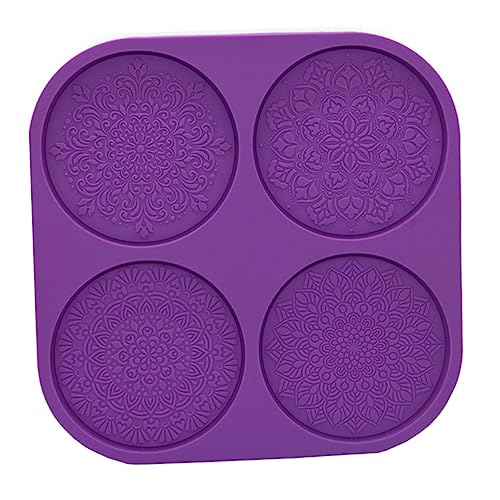 Holibanna Kristall Epoxidharz Silikonform für Mandala Untersetzer DIY Gießform für Kreative Bastelprojekte Langlebig und Hautfreundlich für Dekorationen von Holibanna