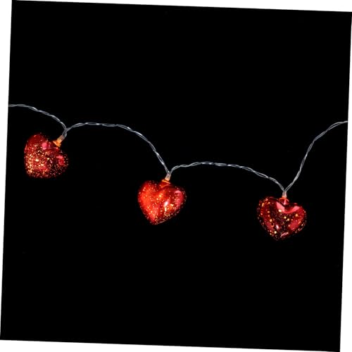 Holibanna LED Herz Lichterkette mit Roten LED Herzformen Flexible Kupferdraht Lichter für Valentinstag Dekoration Romantische Partybeleuchtung Wohnzimmer Fensterbeleuchtung Innenbereich Holibanna LED Herz Lichterkette mit Roten LED Herzformen Flexible Kupferdraht Lichter für Valentinstag Dekoration Romantische Partybeleuchtung Wohnzimmer Fensterbeleuchtung Innenbereich von Holibanna
