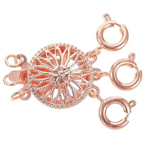 Holibanna Layering Halskettenverschluss für Frauen Sonnenblumen Schmucktrennverschluss Roségold für Halskettenkombinationen und Diy Projekte Kupfermaterialien Leicht und Platzsparend Holibanna Layering Halskettenverschluss für Frauen Sonnenblumen Schmucktrennverschluss Roségold für Halskettenkombinationen und Diy Projekte Kupfermaterialien Leicht und Platzsparend von Holibanna
