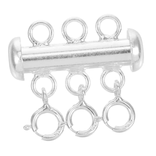 Holibanna Layering Verschluss für Halsketten Damen Magnetischer Perlenverschluss mit Federring Verhindert Verheddern Eleganter Schmuckverbinder für Mehrlagige Looks von Holibanna