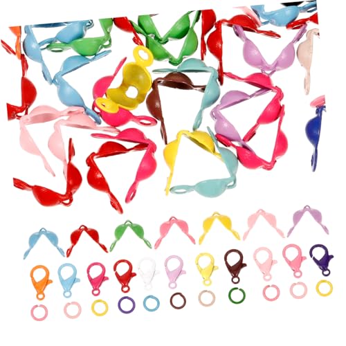 Holibanna Lobster Verschlüsse Teilig DIY Schmuckzubehör Langlebig für Armband Halskette Ohrringe Basteln Verschlussringe Verbinder Spiralklammern von Holibanna