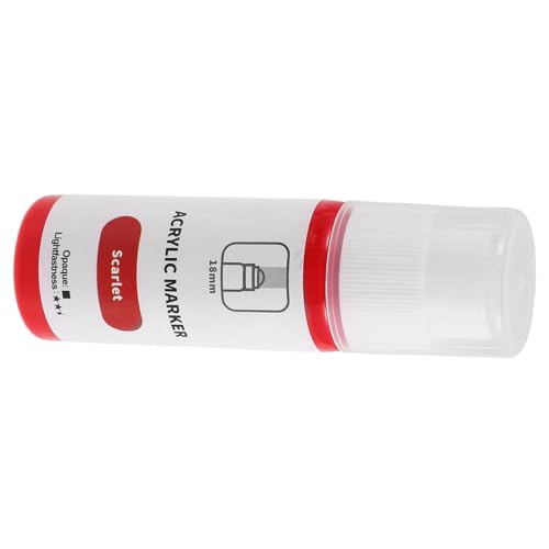 Holibanna Marker Runde Spitze Wasserfeste Marker für Graffiti Steine Zeichen und Malerei Leuchtend Rot für Kreative Projekte von Holibanna