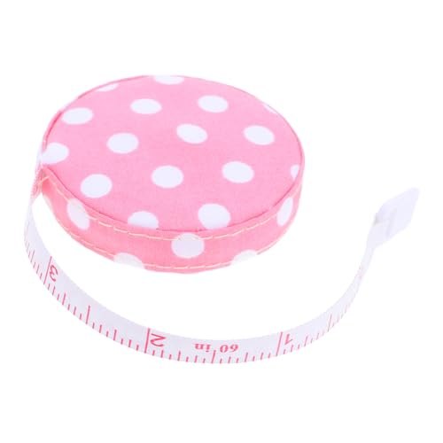Holibanna Maßband zum Nähen mini maßband Körpermaßband Handliches Maßband Gewebe Maßband Kleidungsmaßband Stoffmessband Taillenmaßband Mini -Messband Maßband maßschneidern Polyester Rosa von Holibanna