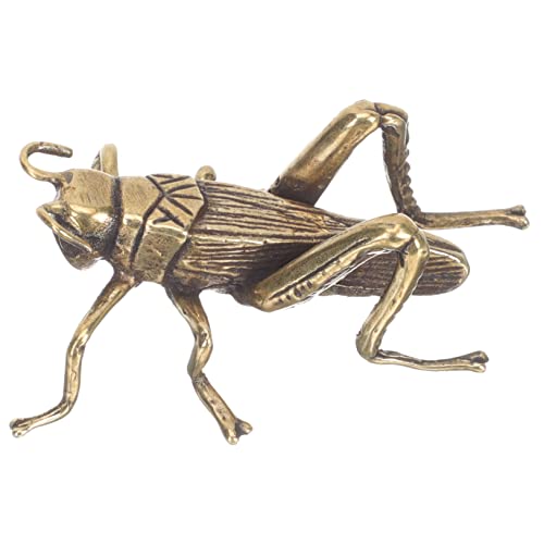 Holibanna Messing Grillen Ornament Kreatives Dekoaccessoire für Büro Zuhause Auto Stilvolle Tischskulptur mit Feinen Details als für Familie Freunde von Holibanna