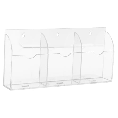 Holibanna Mobilfunkladestand Veranstalter Fernbedienung Mobiltelefonständer wandmontierte Aufbewahrung entfernte Wandhalterung Speicherhalter des Fernbedieners Acryl Transparent von Holibanna