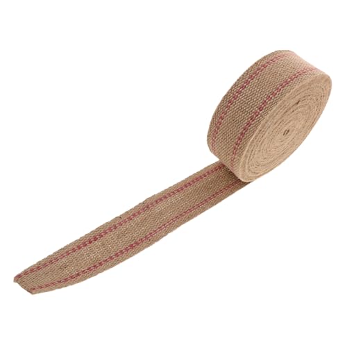 Holibanna Natürliches Jute-gurtband Breit mit Roten Streifen für Polsterung Stuhlreparatur DIY Handwerk Strapazierfähiges Möbelgewebe Vielseitig Einsetzbar und Leicht Zuschneidbar Holibanna Natürliches Jute-gurtband Breit mit Roten Streifen für Polsterung Stuhlreparatur DIY Handwerk Strapazierfähiges Möbelgewebe Vielseitig Einsetzbar und Leicht Zuschneidbar von Holibanna