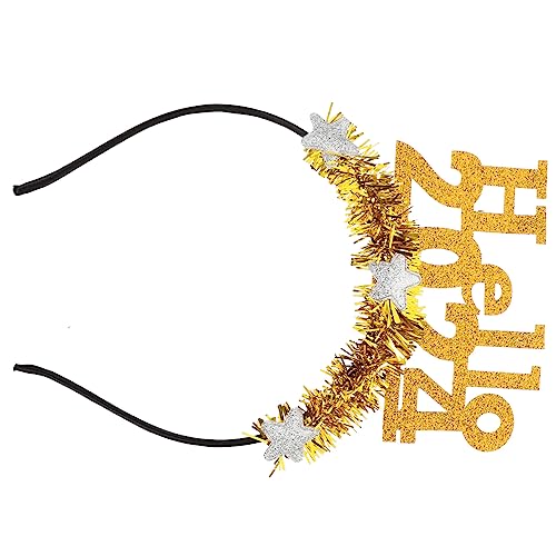 Holibanna Neujahrs Haarspange Kopfschmuck Stirnband Für Mottopartys Leichtes Und Stilvolles Festival Accessoire Foto Requisite Für Neujahrspartys Und Feiern von Holibanna