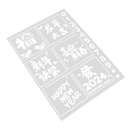 Holibanna Neujahrs Schablone Wiederverwendbar Pet Material Flexibel Langlebig Malvorlage für DIY Basteln Geeignet für Stifte Kreative Wandgestaltung und Papierprojekte Drachenjahr Design Holibanna Neujahrs Schablone Wiederverwendbar Pet Material Flexibel Langlebig Malvorlage für DIY Basteln Geeignet für Stifte Kreative Wandgestaltung und Papierprojekte Drachenjahr Design von Holibanna