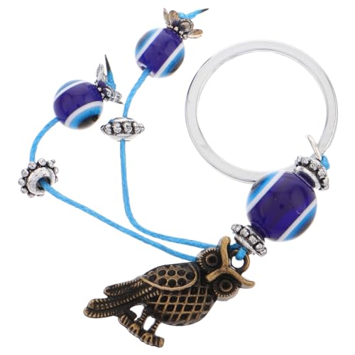 Holibanna Niedliche Eulenschlüsselkette Für Rucksack Blue Eye Key Ring Animal Schlüsselbund Für Jungen Handtasche Anhänger Key Haken Geldbeutel Schmuck Zauberbeutel Anhänger von Holibanna