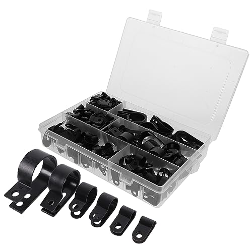Holibanna Nylon Drahtklemmen 1/2 Kabelklemmen U-halterung Schlauchklemmen-set Rohrklemme Befestigungselemente Kleine Klemmen Klemmen 3/8 3/4 Klemme Stützen von Holibanna