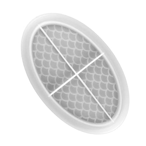 Holibanna Oval Silikonform für DIY Epoxidharz Vielseitige Gießform für Obsttablett und Kreative Kunstprojekte Geeignet für Verschiedene Anlässe und Einfache Handhabung von Holibanna