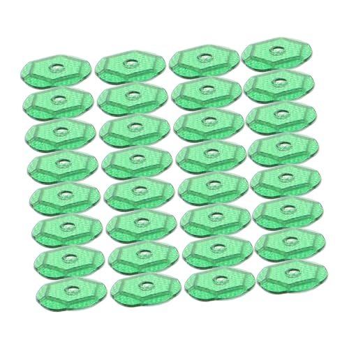 Holibanna Pailletten DIY Bastelmaterial Kleidung verzieren Kleidungsstück DIY -Handwerk Schüttgut Nähen machen runden Loch lose Patch Tasche Kreis Schmuck DIY-Material Plastik Green von Holibanna