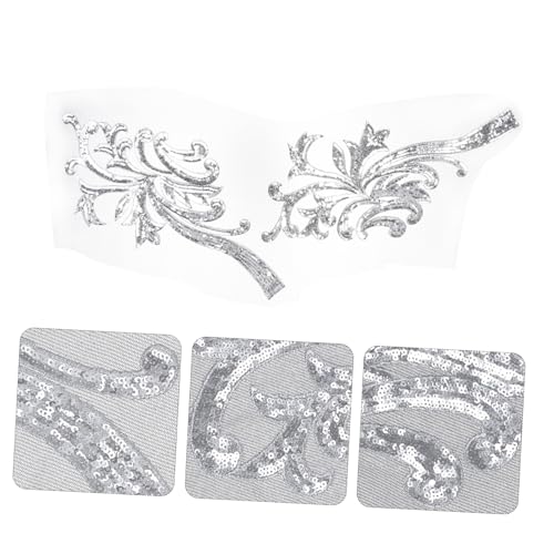 Holibanna Pailletten stickerei blumen Aufnäher Silberne Handgefertigte Stoffapplikationen zum Aufnähen Dekorative DIY Kleidungspatches für Tanz Festkleider Holibanna Pailletten stickerei blumen Aufnäher Silberne Handgefertigte Stoffapplikationen zum Aufnähen Dekorative DIY Kleidungspatches für Tanz Festkleider von Holibanna
