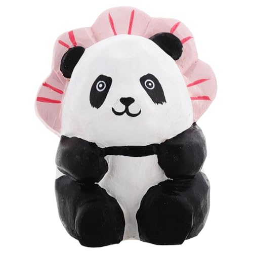 Holibanna Panda Holzfigur Miniatur Handgefertigt Deko Für Zuhause Oder Büro Detailreiche Holzskulptur Perfektes Für von Holibanna
