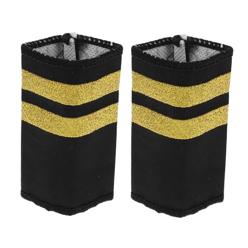 Holibanna Pilot Schulterklappen Balken Epauletten für Kapitän Uniform Professionelle Airline Schulterstücke für Flugschule Crew und Aviation Kostüme Holibanna Pilot Schulterklappen Balken Epauletten für Kapitän Uniform Professionelle Airline Schulterstücke für Flugschule Crew und Aviation Kostüme von Holibanna