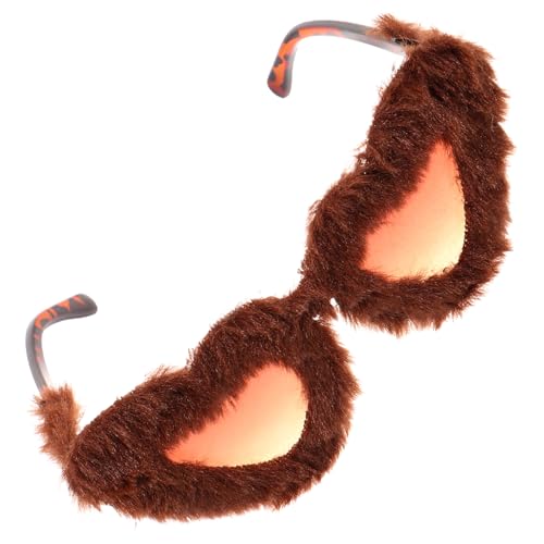 Holibanna Plüsch Herz Sonnenbrille Dekorative Herzförmige Sonnenbrille Für Cosplay Partys Und Freizeit Leicht Und Stilvoll Für Verschiedene Outfits Und Anlässe von Holibanna