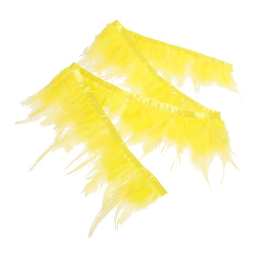 Holibanna Plume Ribbon für DIY Kleidung Dekor Mehrfarbige Stoffborte mit Feiner Verarbeitung Federbesatz für Nähen Basteln und Kleidung Verzierung Geeignet für Bühnenkostüme und Handarbeit von Holibanna