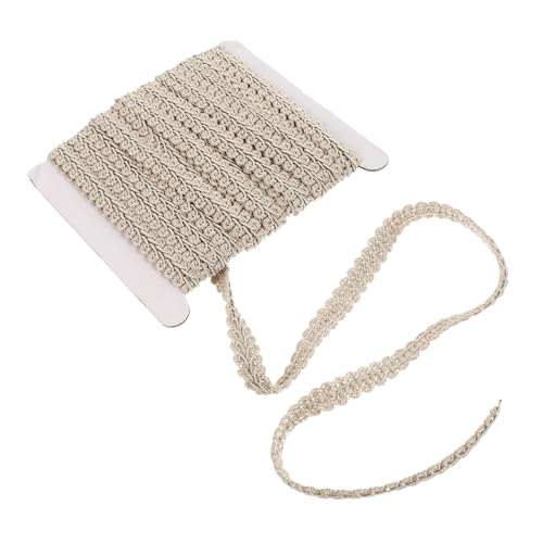 Holibanna Polyester Wellen spitzenband Borte Yards DIY Nähdeko Vorhang Kleidungszubehör Beige Langlebig Leicht Zuschneidbar für Kreative Handarbeiten von Holibanna