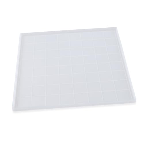 Holibanna Praktische Schachform Silikon DIY Epoxidharz Schachbrett Gussform für Kreative Projekte Hohe Flexibilität Einfache Perfektes für Bastelfreunde von Holibanna