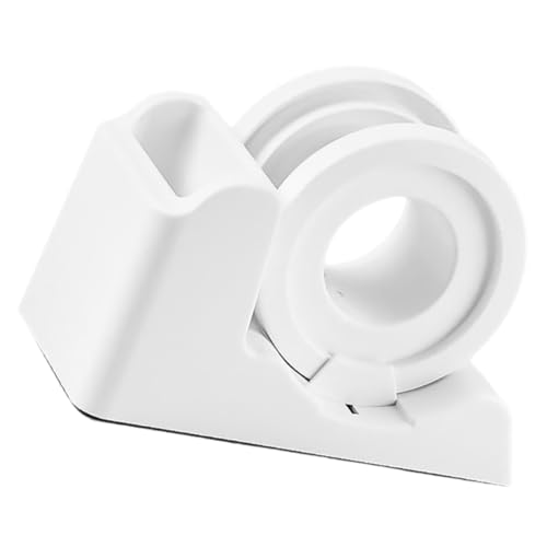 Holibanna Praktischer Tisch Klebebandspender mit Cutter Tragbarer Tape Holder für Büro Zuhause und Werkstatt Weißer Desktop Klebebandabroller für Schnelles Bequemes Abrollen und Schneiden Holibanna Praktischer Tisch Klebebandspender mit Cutter Tragbarer Tape Holder für Büro Zuhause und Werkstatt Weißer Desktop Klebebandabroller für Schnelles Bequemes Abrollen und Schneiden von Holibanna