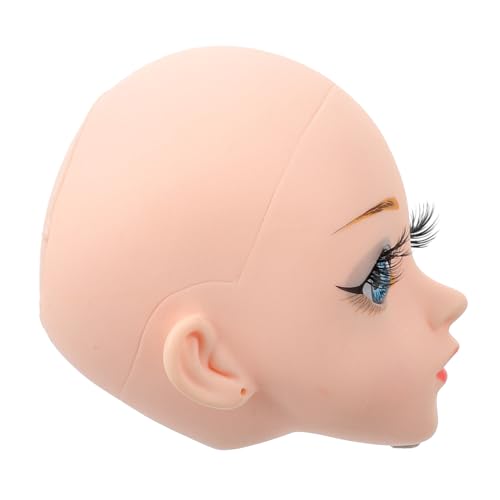 Holibanna Puppenkopf Aus Vinyl Nähen 3D-puppenpuppenkopf 3D-puppenmodellkopf Materialien Für Vinylpuppen 3D-puppenkopf Puppenkopf Zum Selbermachen Kleiner Puppenmodellkopf DIY Liefert Beige von Holibanna