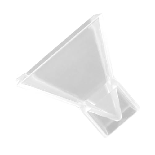 Holibanna Pyramiden -Silikonform Pyramiden-Dekorationsform Form in Pyramidenform Pyramiden-Bastelmodellform klare Pyramidenform flexible Pyramidenform Formen aus Epoxidharz Kieselgel Weiß von Holibanna