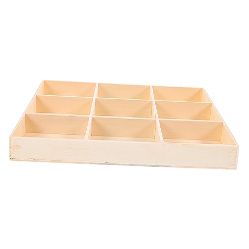 Holibanna Rechteckiger Schmuckorganizer Holz Fächiger Ohrring Display Behälter für Schlafzimmer Kommode Dekorativer Schmuckteller für Effektive Aufbewahrung Stilvolle Holibanna Rechteckiger Schmuckorganizer Holz Fächiger Ohrring Display Behälter für Schlafzimmer Kommode Dekorativer Schmuckteller für Effektive Aufbewahrung Stilvolle von Holibanna