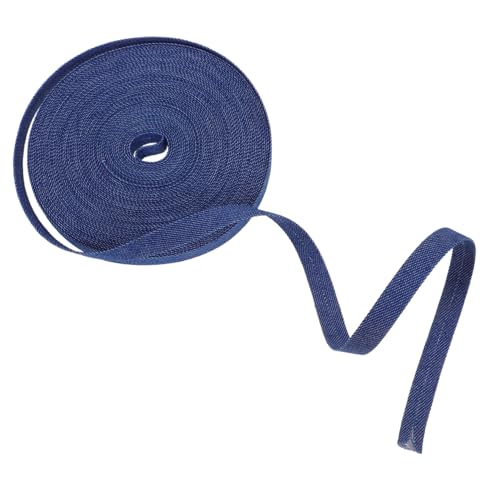 Holibanna Retro-jeansband – 10 Mm Fransen, Stoff-jeansband Zum Basteln, Für Haare, Nähzubehör, Schleifenherstellung, Hochzeitsdekorationen Und Geschenkverpackungen, 10 M von Holibanna