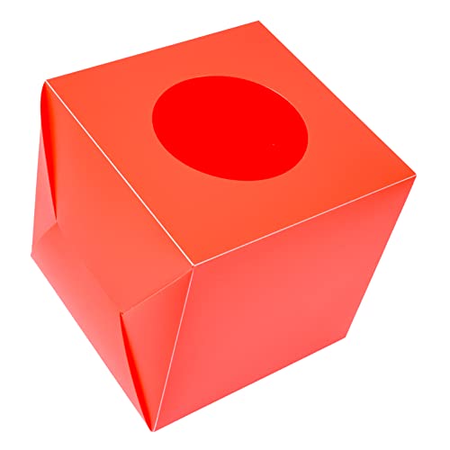 Holibanna Rote Kunststoff Losbox für Spenden und Gewinnspiele Langlebige Wahlurne für Abstimmungen Multifunktionale Sammelbox für Party Tipps und Unternehmensveranstaltungen von Holibanna
