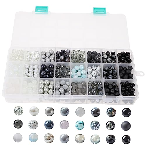 Holibanna Runde Glasperlen Für Schmuckherstellung Für Armbänder Halsketten DIY Handwerk Perlen Für Projekte Holibanna Runde Glasperlen Für Schmuckherstellung Für Armbänder Halsketten DIY Handwerk Perlen Für Projekte von Holibanna
