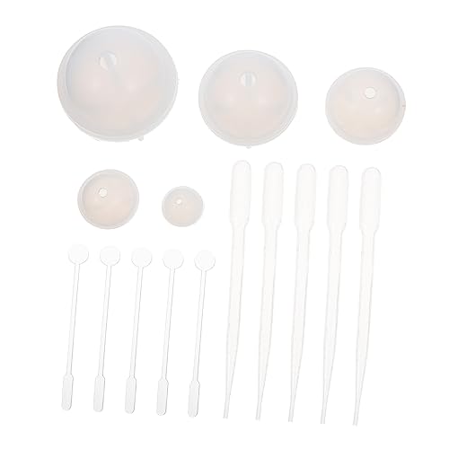 Holibanna Rundes Silikonform Set für Diy Kugeln Hochwertige Flexible Silikonform zur Herstellung von Kristallanhängern und Dekorationen für Bastelprojekte und Schmuckherstellung von Holibanna
