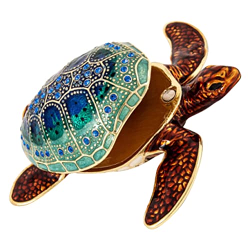 Holibanna Schildkröten Schmuckschatulle Emaille Handbemalte Vintage Schmuckdose Form Meeresschildkröte Dekorative Aufbewahrung für Ringe Ohrringe für Wohnkultur Holibanna Schildkröten Schmuckschatulle Emaille Handbemalte Vintage Schmuckdose Form Meeresschildkröte Dekorative Aufbewahrung für Ringe Ohrringe für Wohnkultur von Holibanna