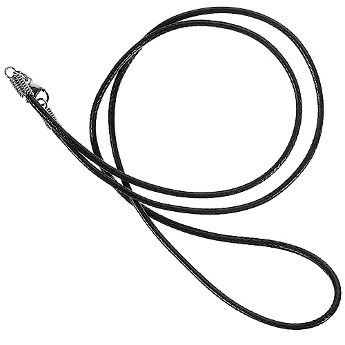 Holibanna Schwarze Geflochtene Wachsschnur Halskette Mit Verschluss Für Anhänger Und DIY Schmuckherstellung Langlebig Und Stylisch Kette Für Herren von Holibanna