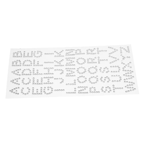 Holibanna Selbstklebende Strass Buchstabenaufkleber Glitzer Diamanten für Abschlussmützen Scrapbooking Karten Basteln Weißer Glanz Effekte Holibanna Selbstklebende Strass Buchstabenaufkleber Glitzer Diamanten für Abschlussmützen Scrapbooking Karten Basteln Weißer Glanz Effekte von Holibanna