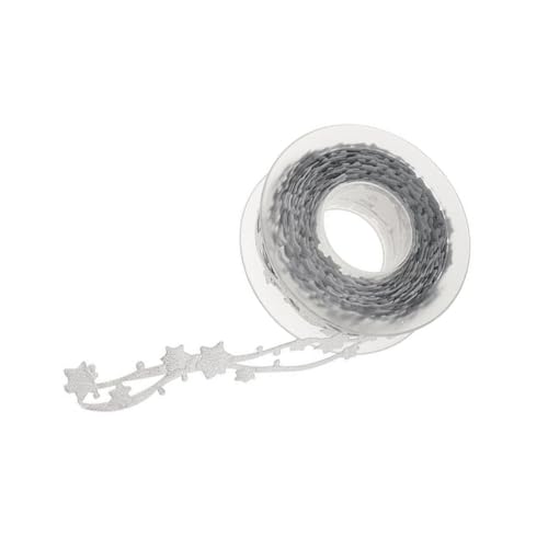 Holibanna Silbernes Satinband mit Prägung Fünfzackiger Stern Dekoratives Geschenkband Leichtes DIY Bastelband für Geschenkverpackung Einfach zu Schneiden und Vielseitig Verwendbar Holibanna Silbernes Satinband mit Prägung Fünfzackiger Stern Dekoratives Geschenkband Leichtes DIY Bastelband für Geschenkverpackung Einfach zu Schneiden und Vielseitig Verwendbar von Holibanna