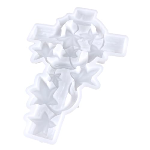 Holibanna Silikon Gießform DIY Silikonform für Anhänger Flexible und Praktische Epoxidharzform zur Herstellung von Kreuzdekorationen Sicher und Kinderfreundlich für Bastelprojekte von Holibanna