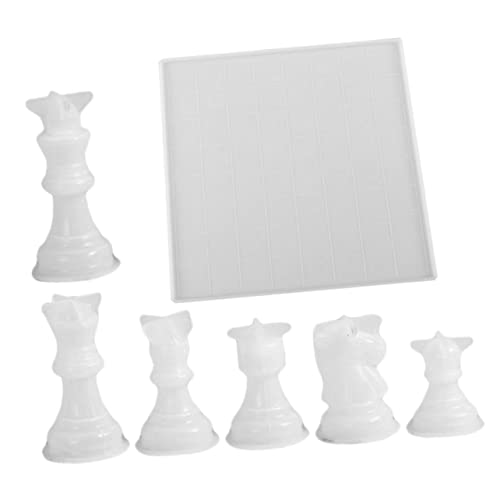 Holibanna Silikon Schachformen Set Teilig mit Schachbrettform Flexible DIY Schachfiguren Gussform für Familie Holibanna Silikon Schachformen Set Teilig mit Schachbrettform Flexible DIY Schachfiguren Gussform für Familie von Holibanna