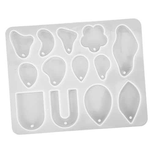 Holibanna Silikon Schmuck Anhänger Form Flexibel Reißfest Waschbar Langlebig DIY Resin Tropfen Ohrring Gießform Unregelmäßige Schmuckanhänger Silikonform für Epoxidharz Herstellung von Holibanna