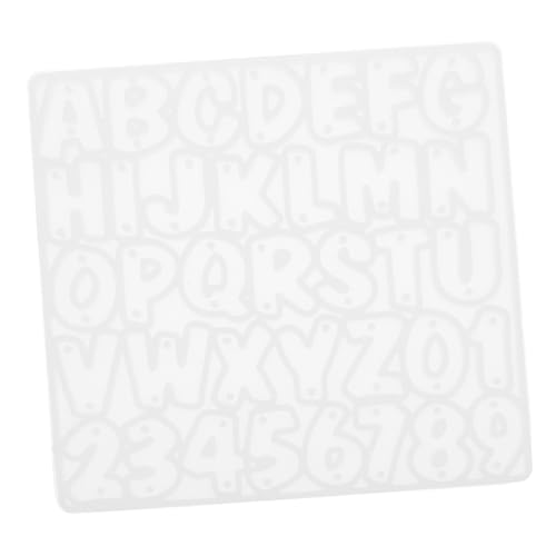 Holibanna Silikonform Buchstaben Zahlen Mini Ohrring Gießform Epoxidharz Bastelform für Schmuckherstellung DIY Anhänger Zubehör von Holibanna