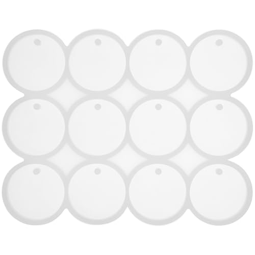 Holibanna Silikonform Modellieren Kreisförmig Diy -schimmelpilzherstellung Schlüssel Lutscherformen Schild Runden Backen Für Größe Schmuck Klein Epoxidharz Gießformen Aus Harz Kieselgel Weiß von Holibanna