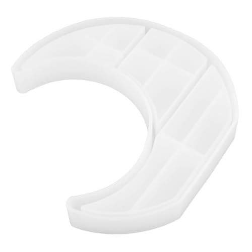 Holibanna Silikonform Tablett Mondform Matte Gießform für Epoxidharz DIY Schmucktablett Langlebig Flexibel Einfach zu Entformen für Kreative Dekorationen und Geschenkideen von Holibanna