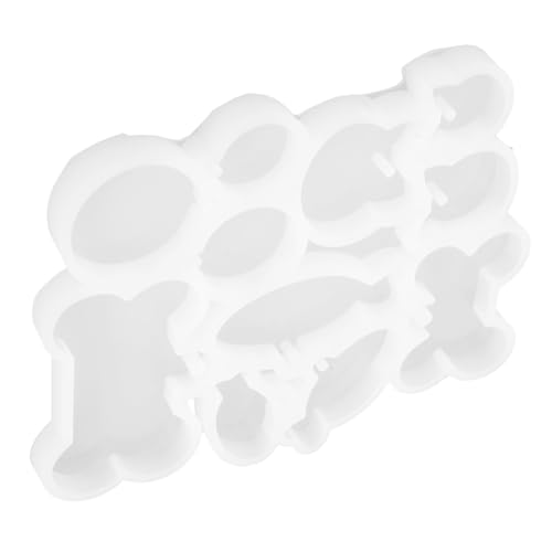 Holibanna Silikonform für Epoxidharz Dog Tag DIY mit Katzen Fisch und Hundeknochenformen für Personalisierte Haustier Namensschilder und Kreative Schmuckherstellung von Holibanna